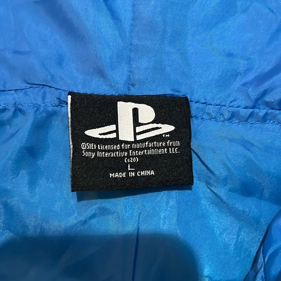Sony PlayStation Vintage Retro Windbreaker Jacket Large - Picture 7 of 7